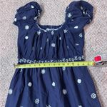 Gretchen Scott Coquette Navy Embroidered Cottagecore Midi Dress Size Small Photo 15