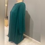 J.Jill  Ponte Tunic Top Size L/XL Teal  3/4 Sleeve Side Slits shirt EUC boatneck Photo 2