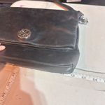 Tory Burch Womens Leather Foldover Crossbody Shoulder Bag Dena Black Size Medium Photo 14