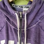 Victoria's Secret Vintage PINK Victoria Secret Full Zip Hoodie Purple White Women's Size Large Photo 10