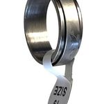 NEW Silver SPINNER RING Dolphins Fish Stainless Steel Size Italy 19 / US 9 NWT Photo 0