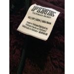 Victoria's Secret PINK Burgandy Teddy Bear Warm Hoodie 1/2 Zip XS Photo 7