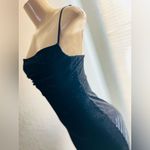 Windsor  Black Jenna Formal Glitter Lattice Dress size XS pure black shimmer Photo 4