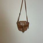 Lucky Brand  Genuine Leather Crossbody Saddle Bag‎ Purse Photo 1