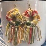 Bundle of 2 Crochet Boho Fringe Earrings (Handmade) Photo 2