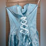 Jessica McClintock  Gunne Sax Vintage Strapless Lace-up Corset Flouncy Skirt 7/8 Photo 1