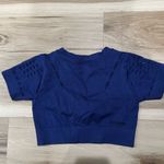 Ivy Park  Blue Athletic Crop T Shirt Top Women’s Small/Medium Photo 2