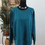 Mondetta Lady Scuba Sweatshirt Long Sleeves Large Crew Neck Verdigris Color Photo 0