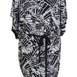 Sangria  Black and White Print Dress NWT Size 14 Blouson Dress Photo 0