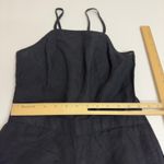 Abercrombie & Fitch Abercrombie Fitch Jumpsuit Womens Size 00 Black Linen Blend Wide Leg Photo 7