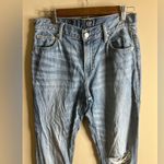 Gap denim size 27 best girlfriend jeans linen blend Photo 5