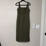 Spanx  Ponte Midi Tank Dress Fitted Stretch BodyCon Pine Green Women's Medium Photo 2