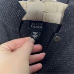 Eileen Fisher  Italian Made Waffle Knit Button Front Silk & Viscose Blend Top Photo 1