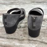 Eileen Fisher Gray Flats with Elastic Strap and Suede Finish Photo 5