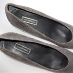 Nordstrom Classic Gray Leather Upper Pump with Metallic Threads Pattern-Sz 8.5N Photo 4