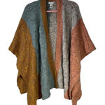 Sundance ‎ wool blend knit ruana poncho cardigan women’s petite small/medium Photo 0