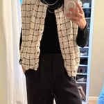 English Factory White Tweed Vest Boulce MEDIUM Boxy Oversized Designer $210 Photo 7
