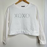 XOXO Oversized Cropped Sweatshirt Size Medium Loungewear Soft Inside Photo 0