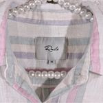 Rails  Charli Lucia Stripe Linen Blend Long Sleeve Button Down Shirt Size XS Photo 5