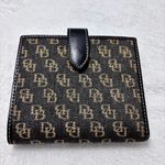 Dooney & Bourke  1975 Classic Vintage Black and Gold Monogram‎ Wallet Photo 1