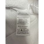 LaBiz Womens White Smiley Distressed Crew Neck Long Sleeve Sweatshirt Top Size M Size M Photo 3