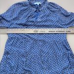 Karlie  Tiered Mini Dress Long Sleeve Ruffle Neck Geometric Print Large Photo 7