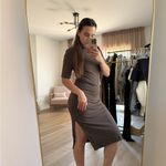 Nike Brown Midi Dress Photo 1