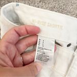 American Eagle  Shorts Womens 8 White Hi Rise Shortie‎ Cut Off Distressed Floral Photo 6
