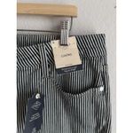 st. john's bay Womens Capri Jeans Striped Classic Mid Rise Size 16 Stretch NEW Photo 3
