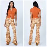 Princess Polly  Retro Floral Flare Pants Photo 1