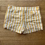 Old Navy White and Yellow Striped Shorts Photo 1