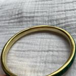 Malachite Brass‎ Bangle Green Vintage Gold Bracelet Photo 11