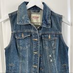 Mossimo Supply Co Mossimo Women’s Distressed Denim Vest Size S Photo 2