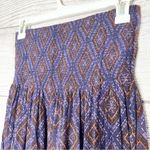 Forever 21 Purple & Orange Boho Geometric Patterned Strapless Mini Dress Size Medium Photo 2