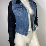 J Brand  Coat Bowie Color block Denim Jacket S Photo 9