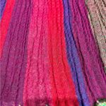 Roja Multicolored Floral Beaded Fringe Wool Skirt XL Purple Photo 6