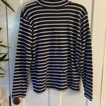 L.L.Bean  Striped Quarter Zip Photo 2