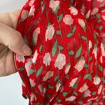 The Kooples Dress Womens Size Medium Feminine Rose Floral Ruffle Pleats Pretty Photo 9