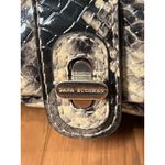 Dana Buchman Hobo Bag Womens Large Brown Snake Print Faux Leather Shoulder Zip Photo 1