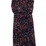 Peyton Jensen Colton leopard asymmetrical hem dress in rust black combo size XS Photo 20