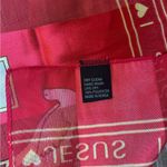 "1 ❤️ LOVE JESUS” Polyester Sheer Stripe Scarf Gold Red White Bible 55” Photo 4