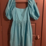 A New Day Bright Blue A Nee Day Mini Dress Photo 0