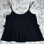 Old Navy Layered Frill Cami Tank Top Black Size Medium NWT Photo 4