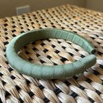 Jennifer Behr Attica made in New York silk grosgrain headband in sage green Photo 7