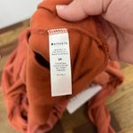 Athleta  Purana Wrap Sweatshirt 3XL NWT $89‎ Orange Cris Cross Hood Knit Photo 7