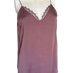 Express Lace Neck Downtown Cami womens size medium Dark purple/plum tank top Purple Photo 6