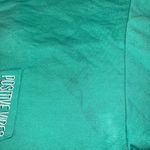 Rue 21 Womens Positive Vibes Sporty Sweatshirt Pullover Long Sleeve Gray Teal La Photo 9