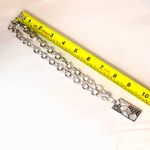 Lois Hill Mother of Pearl Inlay Sterling Silver Cutout Rectangle Toggle Necklace Photo 12