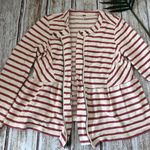 Free People Peplum Striped Jacket  Large Photo 5