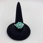 Beautiful Blue and Pink Flower Jewelry Set Photo 2